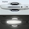 LANZMYAN Car Door Handle Protector Reflective Sticker Universal Auto Carbon