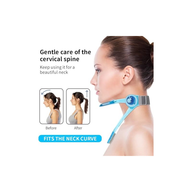 Soporte para Cuello, Collar Cervical con Soporte Blando Ajustable de