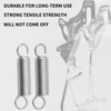 QUETTO Extension Springs, Stainless Steel, Dual Hook Ends, 4 Pieces