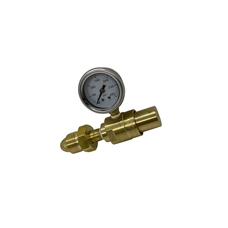 150 PSI Fixed Flow Nitrogen Tank Gas Regulator with Cylinder
