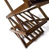 Ayedvan Bamboo Foldable Shoes Organizer Shoe Rack Free Standing Shelf