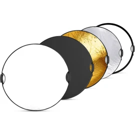 NEEWER - Reflector de luz de 80 cm con Mango con Rosca de 3/8 Pulgadas, difusor de luz Plegable 5 en 1 translúcido/Plateado/Dorado/Blanco/Negro para iluminación de fotografía, iluminación Exterior,