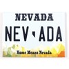 Nevada License Plate Fridge Collector's Souvenir Magnet 2.5" X 3.5"