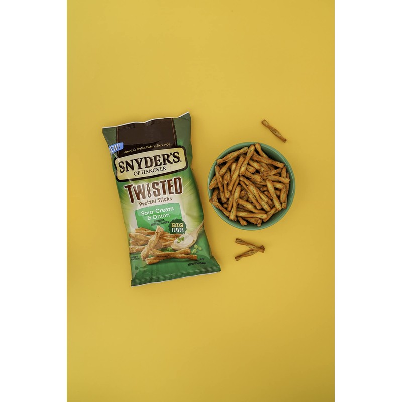 Snyder's Sour Cream & Onion Twisted Pretzels 12oz (Bag of