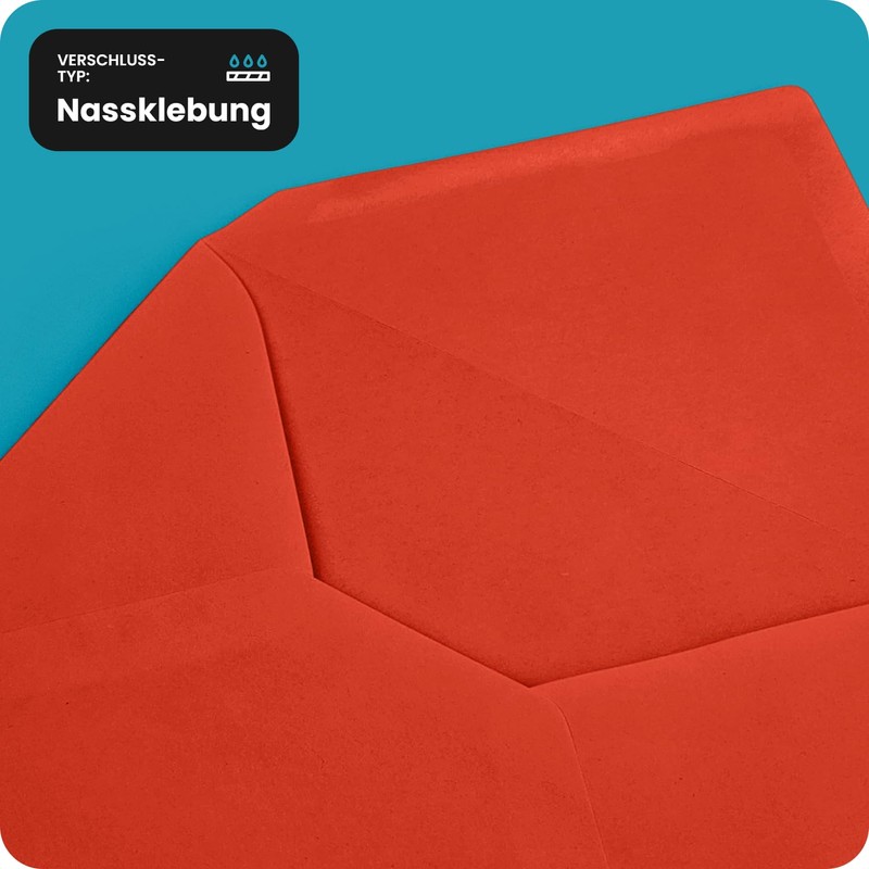 Netuno Pack of 50 Black Envelopes DIN B6 125 x