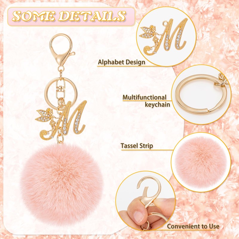 JSRQT Keyring Initial Letter Golden, m, Unit size