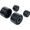 BGS 2889-4 Nylon Roller Set for Item 2889 Black