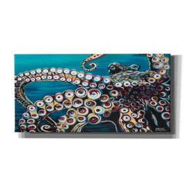 Epic Graffiti 'Wild Octopus I' by Carolee Vitaletti Canvas Wall Art, 40"x20"