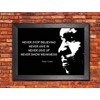 Mike Tyson Portrait A3 Unframed Black and White Quote Poster