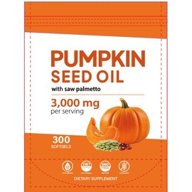 TTGUMMYAMAL Pumpkin Seed Oil with Saw Palmetto Capsules 300