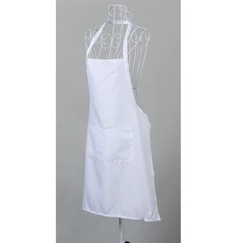 Unisex Chef Apron with 2 Pockets Women Men Halterneck Aprons Korean Style Anti-fouling Waterproof Apron For Kitchen Cooking Baking Restaurant BBQ Coffee House,Work Housework Professional Apron(White)