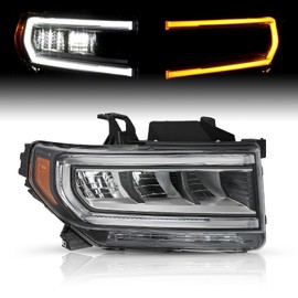 TUSDAR For 2020-2023 GMC Acadia Full Led Headlight Assembly SL|SLE|SLT|Denali SwitchBack Signal LED Headlamps Replacement Front Lamps RH Right Passenger Side