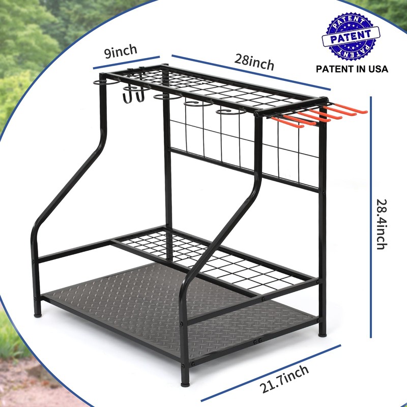 Garden Tool Organizer for Garage, Garden Tool Rack, Up to