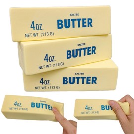 3 piezas de juguetes blandos de mantequilla, súper suaves en forma de mantequilla, esponjosos de levantamiento lento, juguetes para apretar, juguetes sensoriales realistas para aliviar la ansiedad y la descompresión