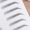 Cabilock 2 Piezas Pegatinas de Cejas Artificiales Negras de Papel,