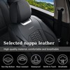 Coverado Seat Covers Front Seats, Luxury Leather Black Car Seat