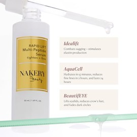 Nakery Suero péptido de colágeno para mujeres, sueros faciales de elevación rápida para tensar y levantar la cara antienvejecimiento, suero de colágen