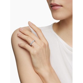 Large Sterling Silver Rings Imitation Diamond Moissanite Eternity Ring for Men Size 11