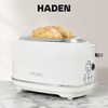 Haden Heritage 2-Slice Wide-Slot Toaster, Stainless-Steel Bread Toaster with Adjustable