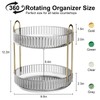GTI 360° Rotating Makeup Organizer, 2 Tier Bathroom Counter Organizer,Large