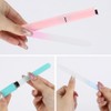 Tbestmax Lima de uñas de cristal para uñas naturales, paquete