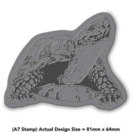 'Tortoise' Rubber Stamp - Unmounted Design for Crafting & Scrapbooking, A7 (RS00000401)