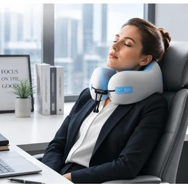 U-Shaped Memory Foam Neck Pillow – Travel Pillow for Airplane, Car, Sleep & Cervical Support