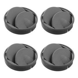 ULTECHNOVO 4pcs Universal Fit Car Air Vent Replacement Black Plastic Deflector for Vehicle Conditioning