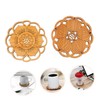 iplusmile 1set Thickened Bamboo Lotus Shape Creative Home Decor Protects