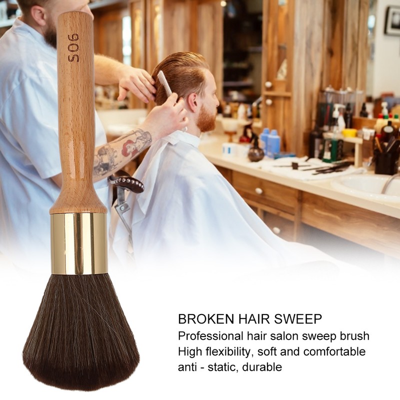 Broken Hair Sweep Long Handle Hairdressing Soft Broken Hair Cleaning