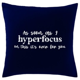 Hippowarehouse as soon as I hyperfocus on this it's over for you Printed bedroom accessory cushion cover case 41x41cm