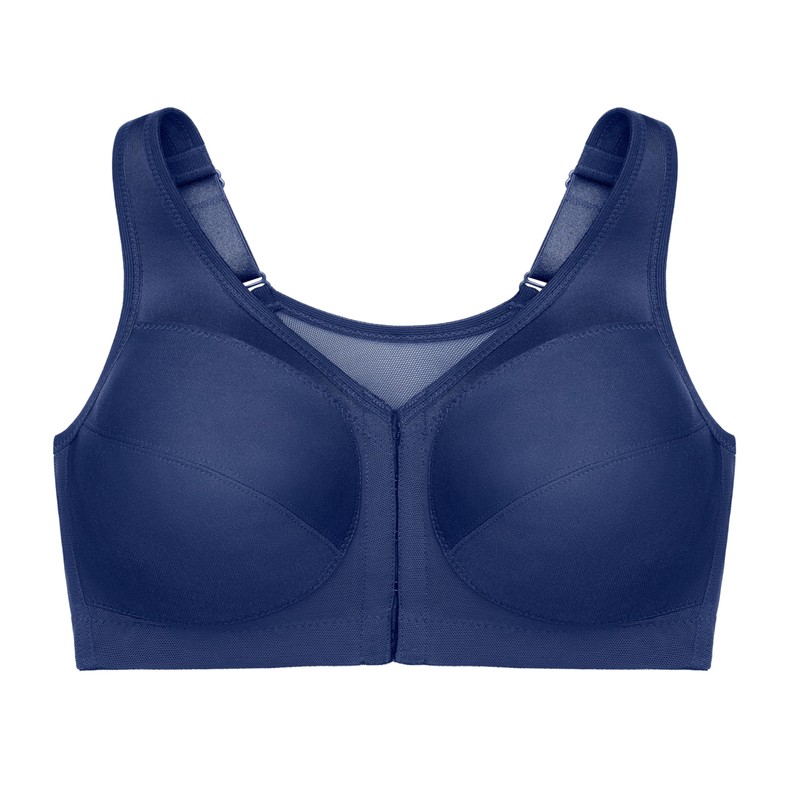 Glamorise Women's Full Coverage Bra, blue, 95F