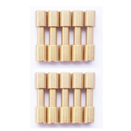 Brass Corby Bolts Fasteners, EDC Knives Maker Pivot Pin Screws,DIY Knife Handle Studs Rivets,Pack of 10 (25mm)