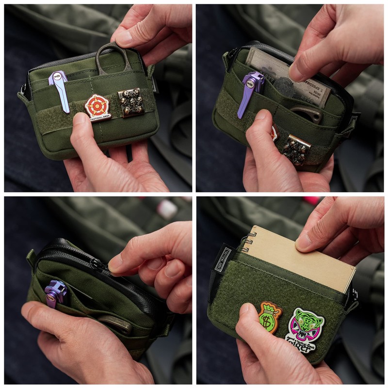 TACTICAL GEEK Storage A3 EDC Pouch Molle Bag Pocket Organiser