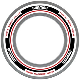 Winmau Dart Board Surround Ring - Advance White and Red Dartboard Surround - Backboard Wall Protector