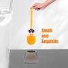 Wc-bürsten-reinigungszubehör, Toilettenbürste Reinigungsbürste, Trump-toilettenbürste, 2 Stück, with a Base, Lustige