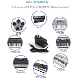 DC 12V 2A Power Supply 24W AC Adapter,DC in 12V Power Cord for LED Strip Lights Speaker CCTV Camera Router, 5.5x2.5mm/2.1mm Plug Low Voltage Transformer Cable(6ft)
