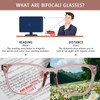 OPTOFENDY Bifocal Reading Glasses for Women Men, Blue Light Blocking