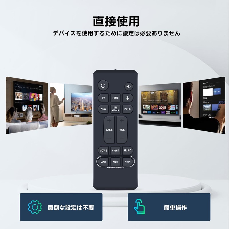 Home Theater Soundbar Remote Control RC-1236 for Denon DHT-S216H DHTS216H