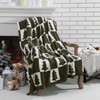 Buryeah Christmas Tree Knit Throw Blanket, 50 x 60 Inch