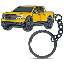 cuttnell Cool Keychain for Ford Maverick Accessories, Gift for Car Owners - Use as Car Key and Backpack Decoration (Yellow)