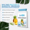 Health4All Quercetin 400mg + Bromelain 100mg per Capsule, Natural Antihistamine,