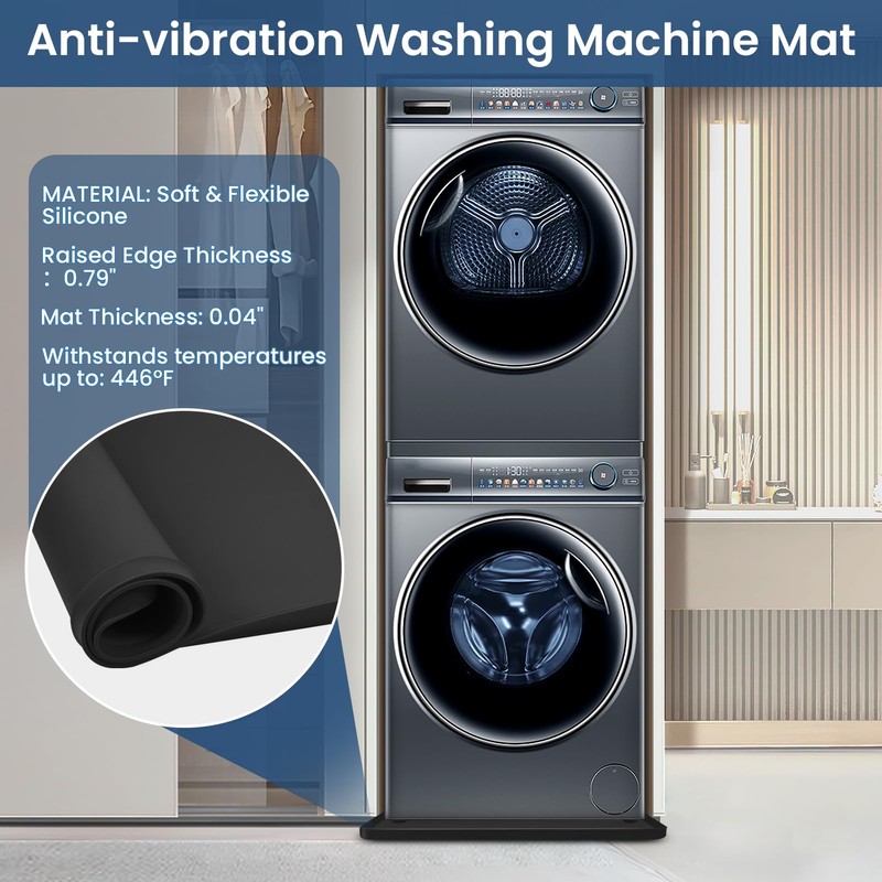Silicone Washing Machine Pan 27X27 inch - Washing Machine Tray