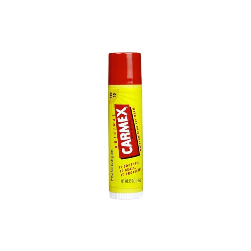 Carmex Bálsamo labial hidratante con sabor a fresa SPF 15