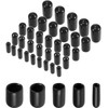 MACHSWON 50pcs Rubber End Caps 5 Sizes (3mm, 5mm, 6mm,