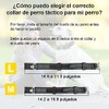 Kokila Collares Tácticos para Perro Ajustable, Mediano, Verde, M