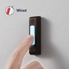 Heath Zenith Wired Push Doorbell Button, Oil-Rubbed, Bronze, Metal, Lighted,