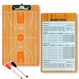 Picassosky Basketball Clipboard Dry Erase for Coach,Basketball Coaches Clipboard,Clipboard for Coaches,Dry Erase Double-Sided Basketball Clipboard for Coaching