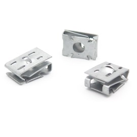 VVO Fasteners- Silver Steel Underbody Shields and Insulation Panel Fastener Nuts for Volkswagen ID.3, ID.4, Polo, Arteon, Tiguan, Passat, Golf, (Pack of 10)