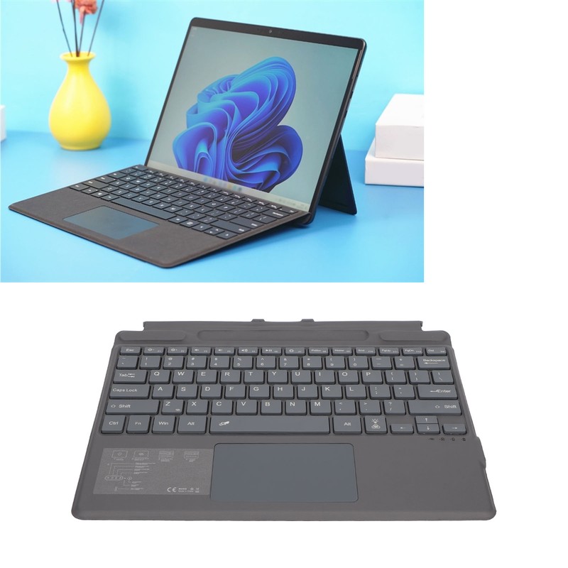 Notebook Bluetooth Wireless Keyboard Ultra Slim Portable with Touchpad Colorful